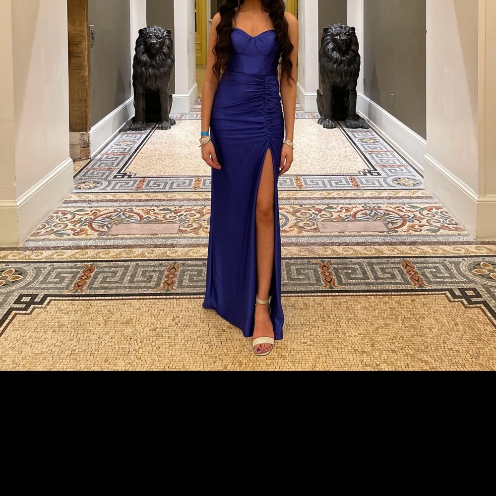 City Studio Royal Blue Maxi Dress